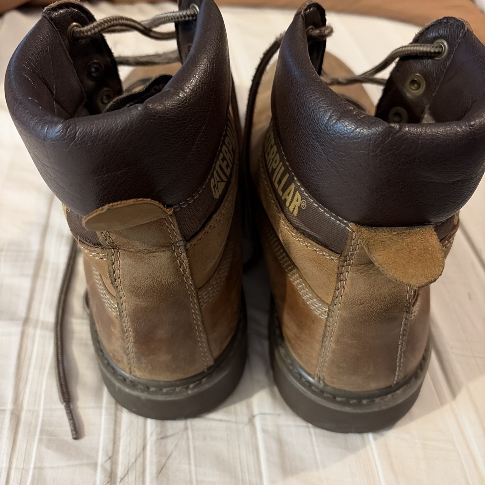 Caterpillar Unisex Colorado 2.0 Dark Beige Leather Work Boots P110427