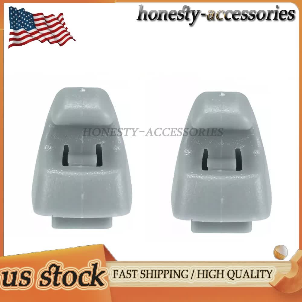 1Pair Gray Sunvisor Shade Support Clip For 2007-2014 Chevrolet Tahoe US