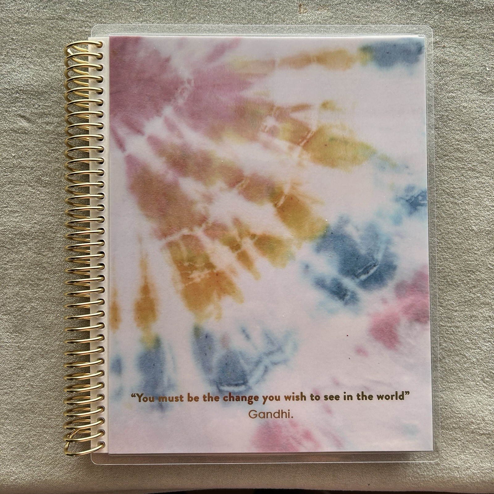 Erin Condren Take Note Productivity Notebook Tie Dye Cover