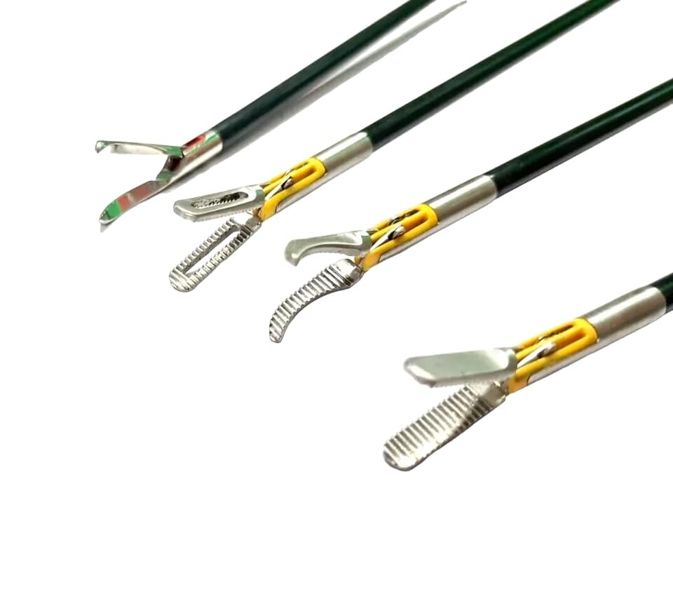 Laparoscopic Bipolar Cutter Maryland Dissectors Roni Bowel Grasper Cable Set 5Pc