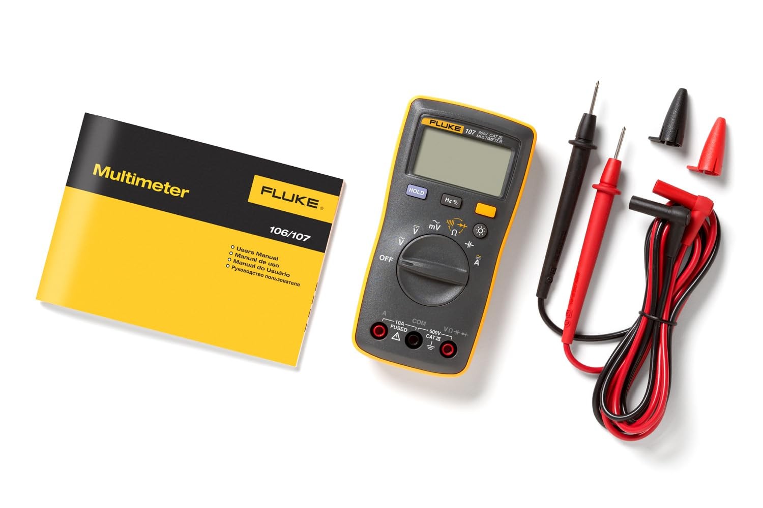 FLUKE Handheld Digital Multimeter 107 AC/DC Current From Japan New