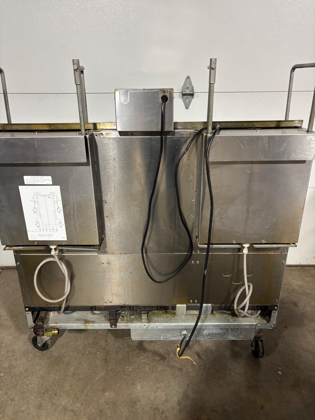 Frymaster FMPH255 Double Gas Fryer w/ Foot Print Pro Filtration & Dump Station