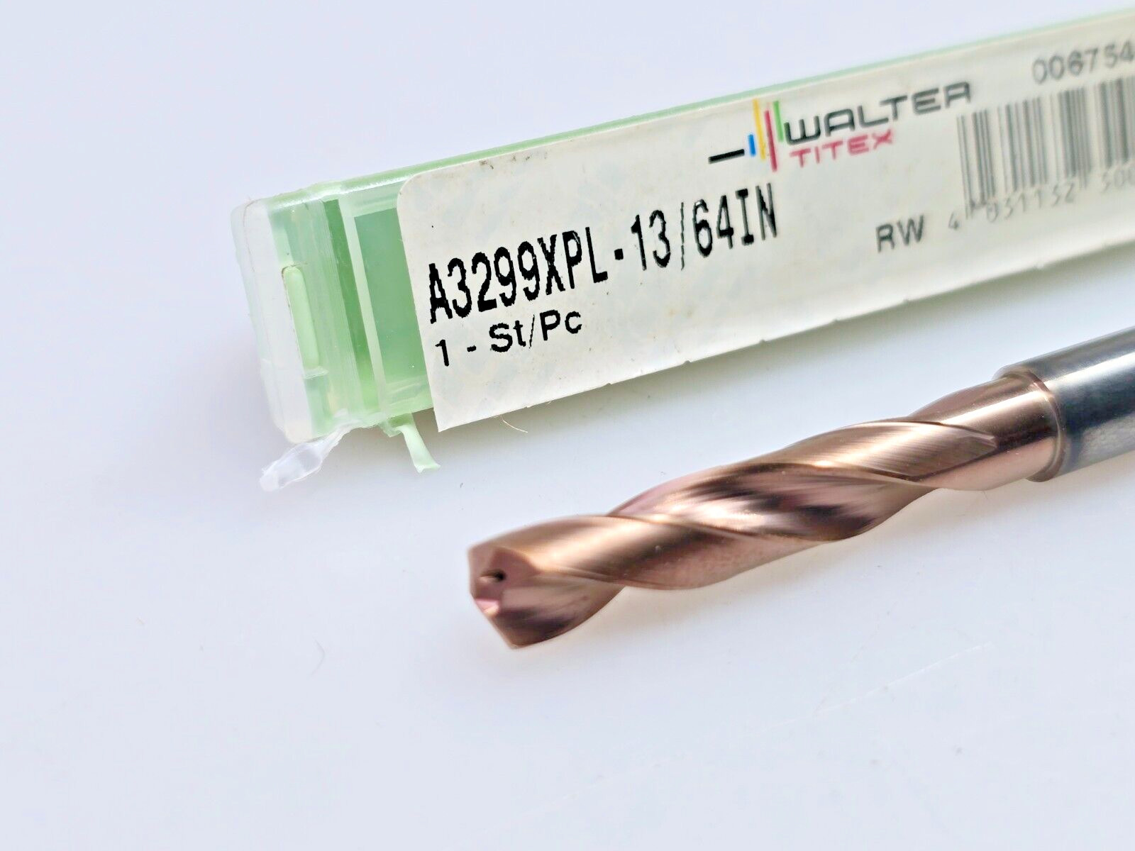 WALTER TITEX A3299XPL-13/64IN Solid Carbide Drill 0.203″ Coolant Thru 5.159mm 3X