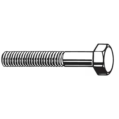 Zoro Select M01200.120.0170 Class 8.8, M12-1.75 Hex Head Cap Screw, Zinc