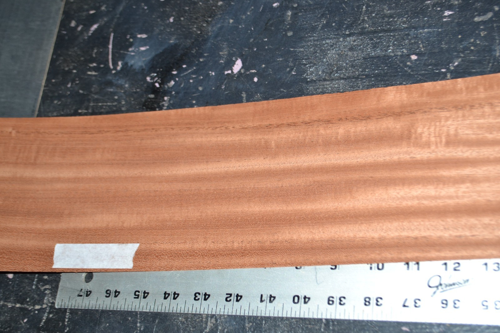 Cuban Mahogany Raw Wood Veneer Sheet 5.5 x 99 inches 1/42nd IFP35137-79
