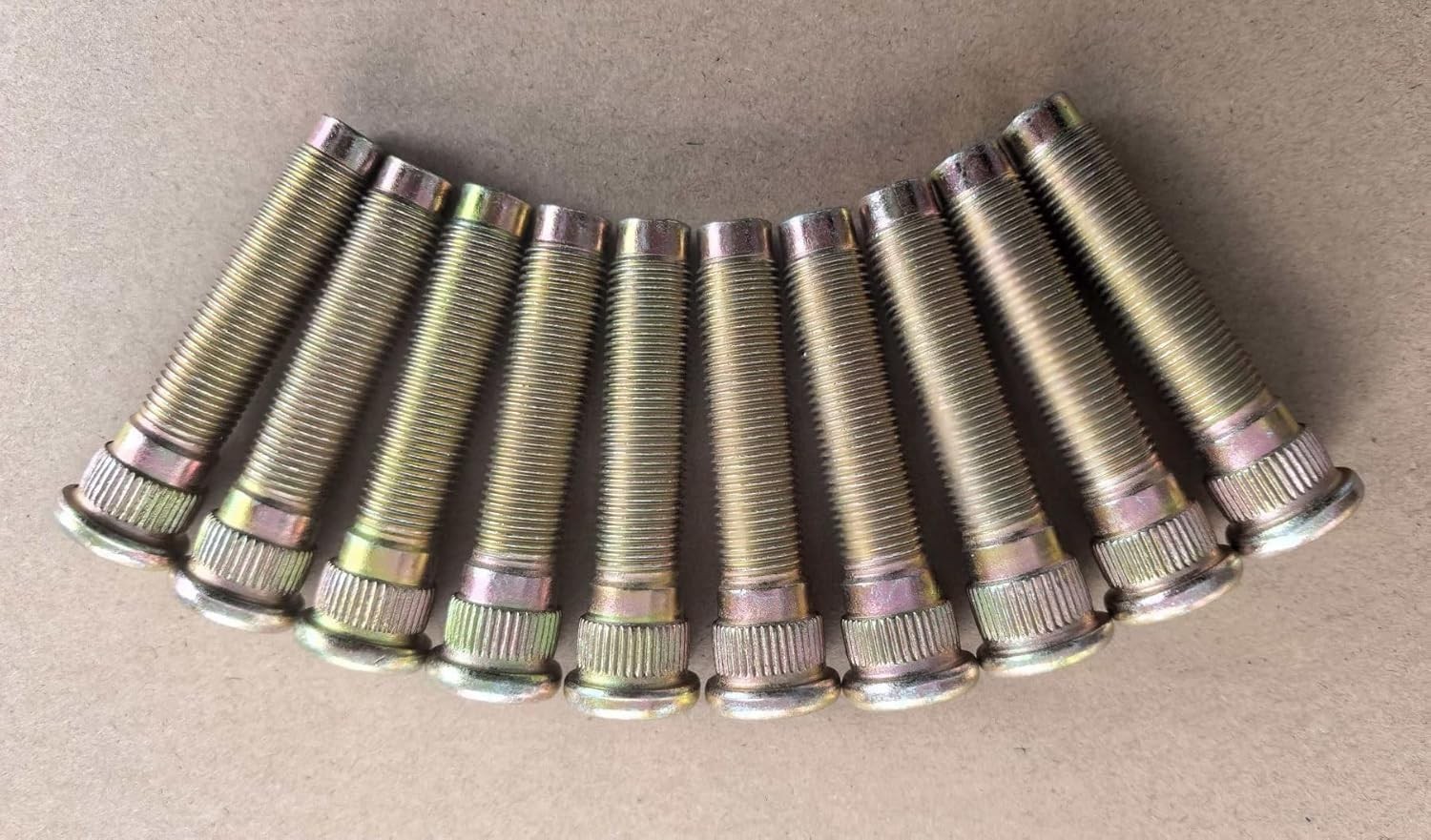 10 PCS 1/2″ Extended Longer Than Stock Wheel Studs 1/2-20 Thread 0.627 in. Knurl