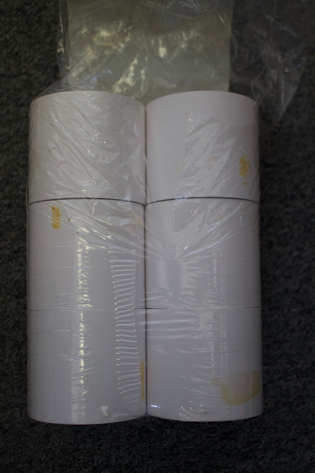 NCR Calculator Paper Rolls Pack of 6- 2 1/4 x 130 New In Package 57mm x 40m