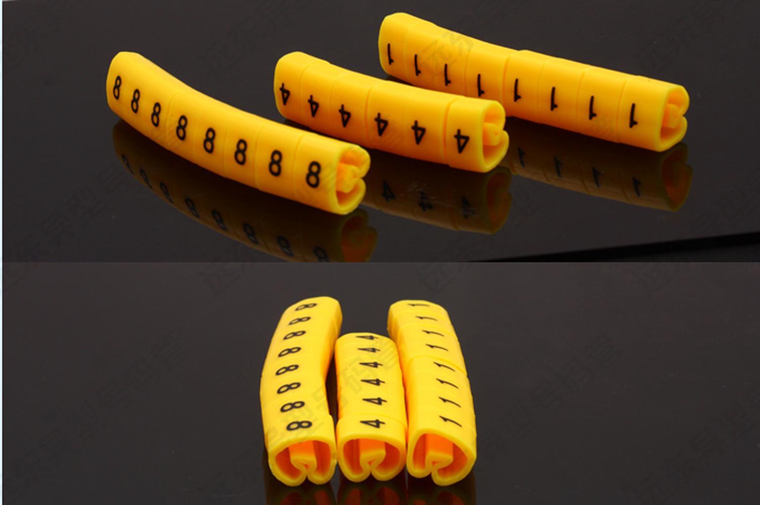 3500 pcs Soft PVC Power Wire Number Marker Set No. 0 ~ 9