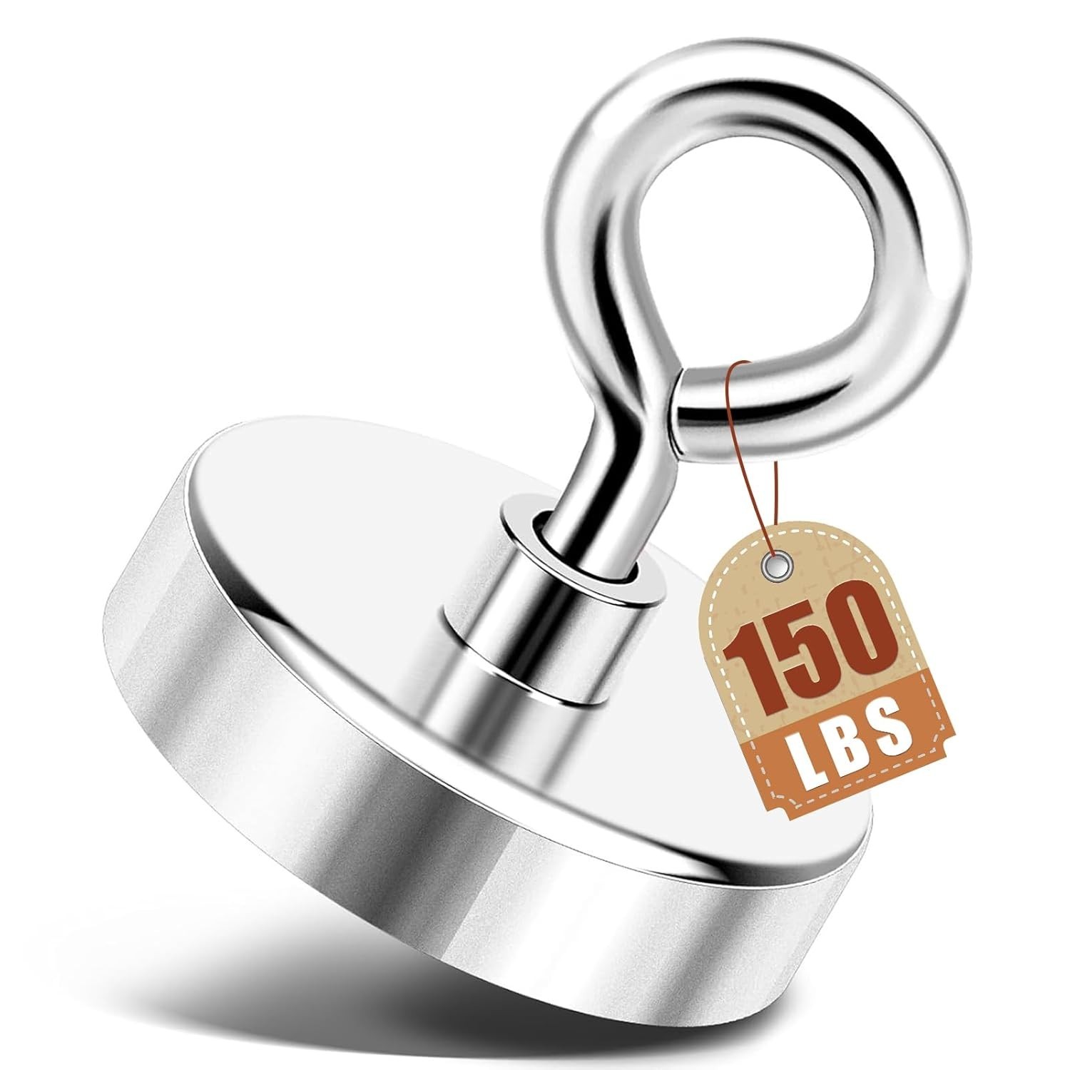 150lbs Pulling Force Neodymium Fishing Magnet 1.42in for Safe Retrieval