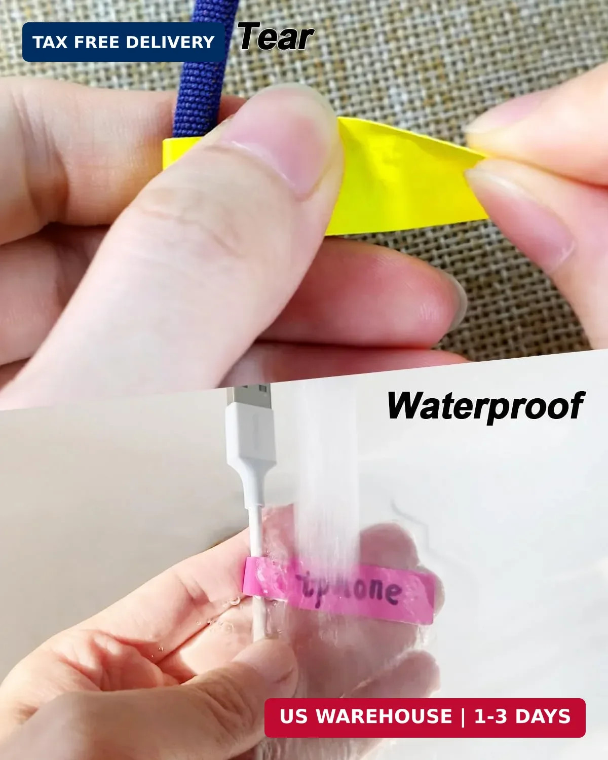 270 Pcs Cable Labels Tags for Cable Management, 9 Colors Cord Tags for Electroni