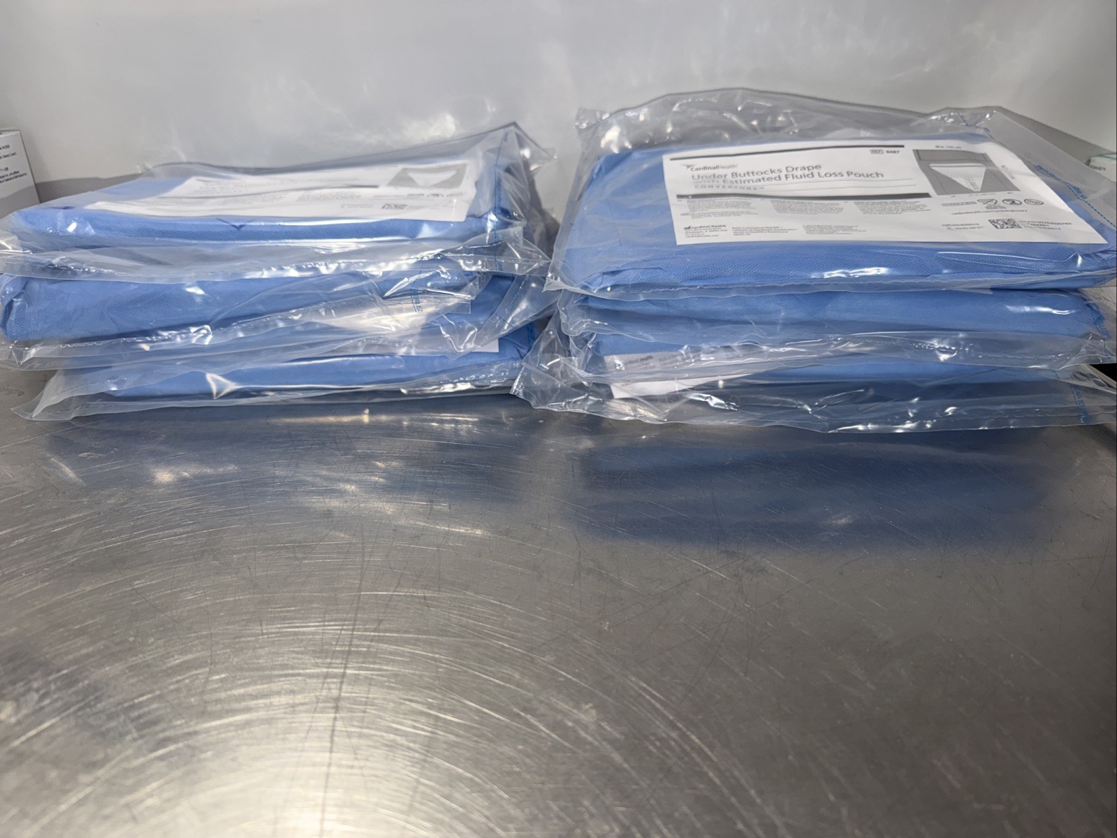 Cardinal Health 8487 Under Buttocks Drape /W Estimated Fluid Loss Pouch Lot Of 8