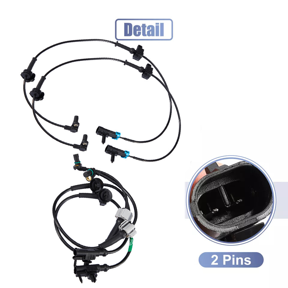 Front and Rear Left&Right ABS Wheel Speed Sensor 2 Pair for Chevy Silverado✅💟