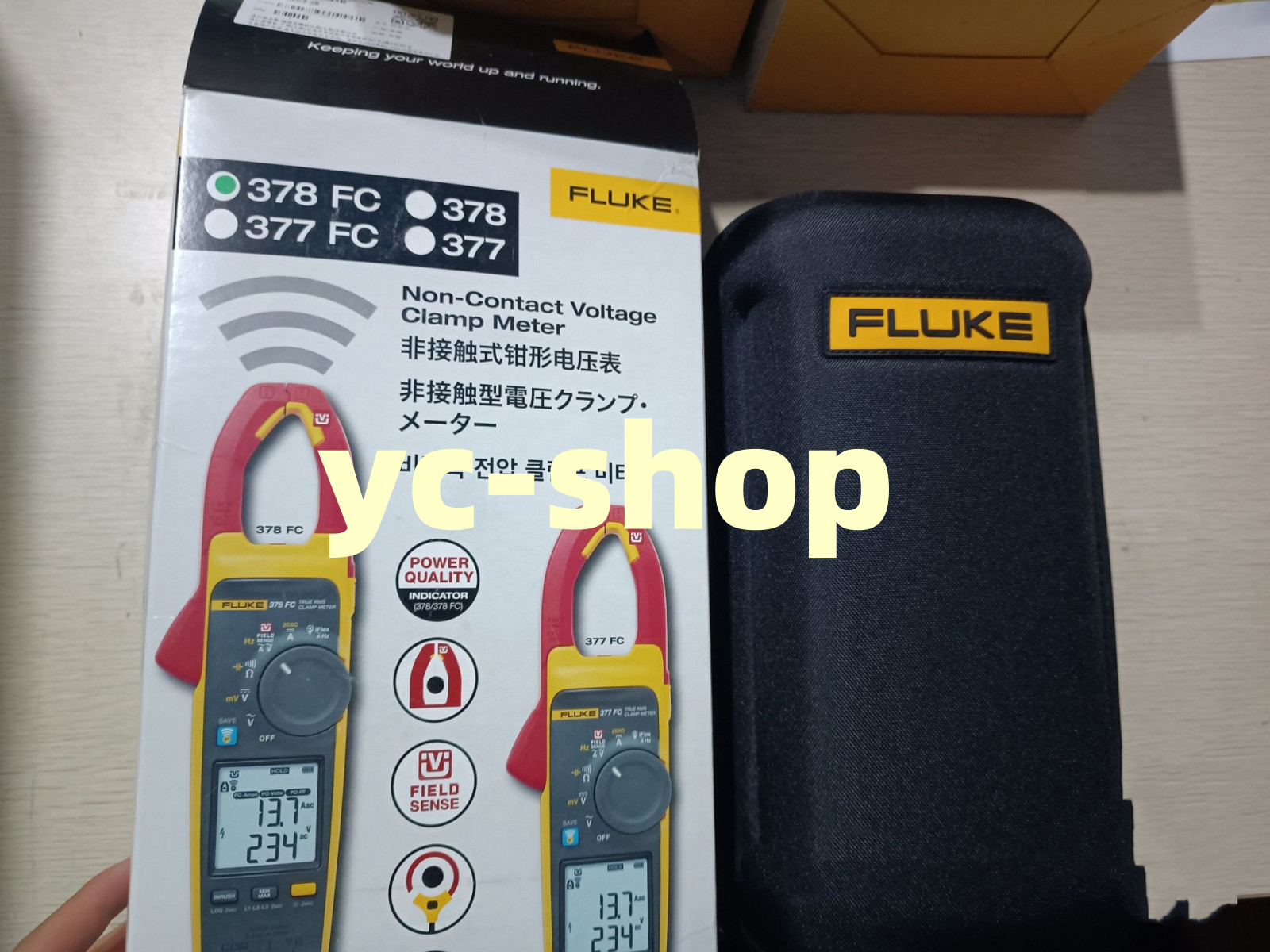 New Fluke 378 FC Non contact clamp gauge Fast Shipping via FedEx or DHL