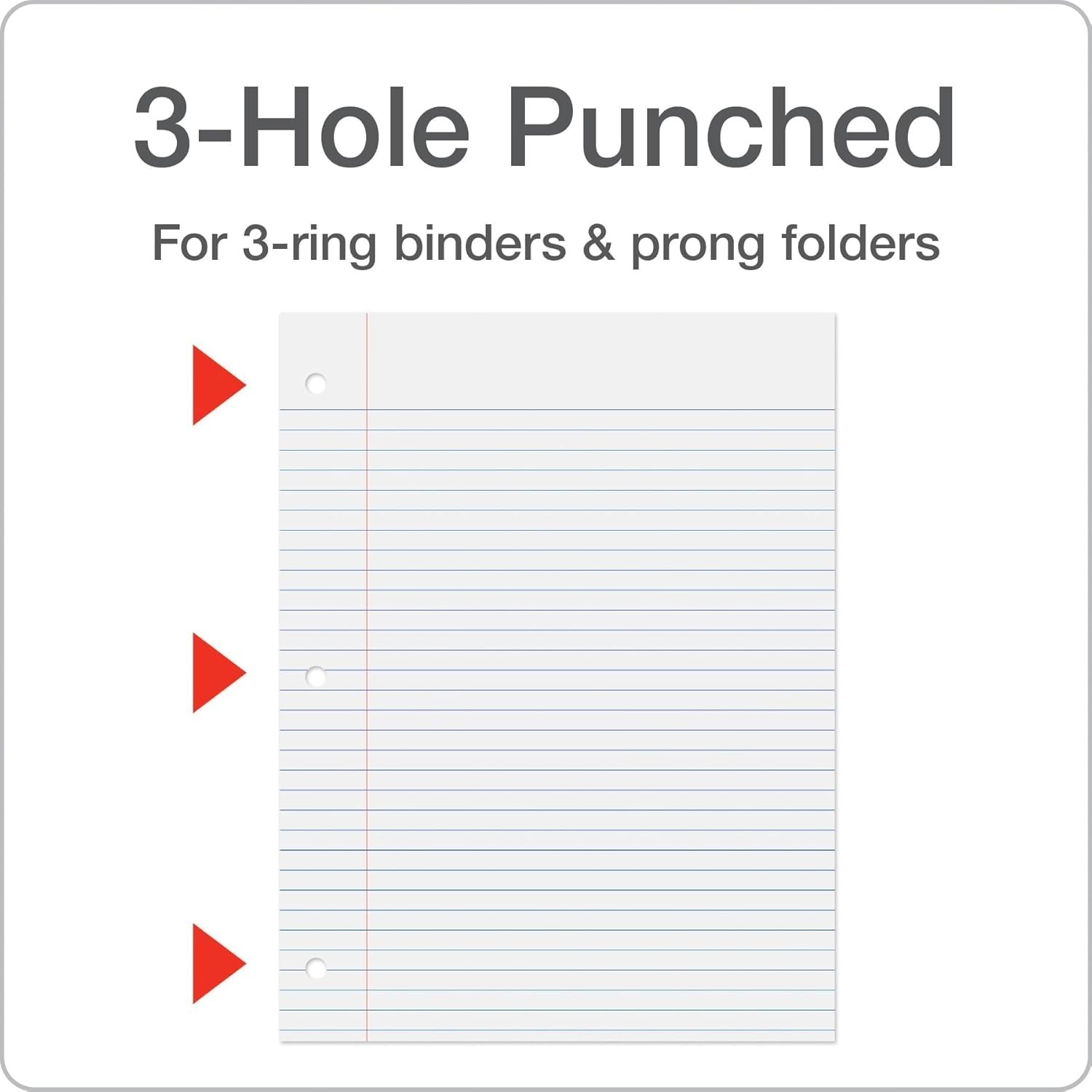 Oxford Loose Leaf Paper 500 Sheets College Rule Filler Notebook Paper 8-1/2″x11″