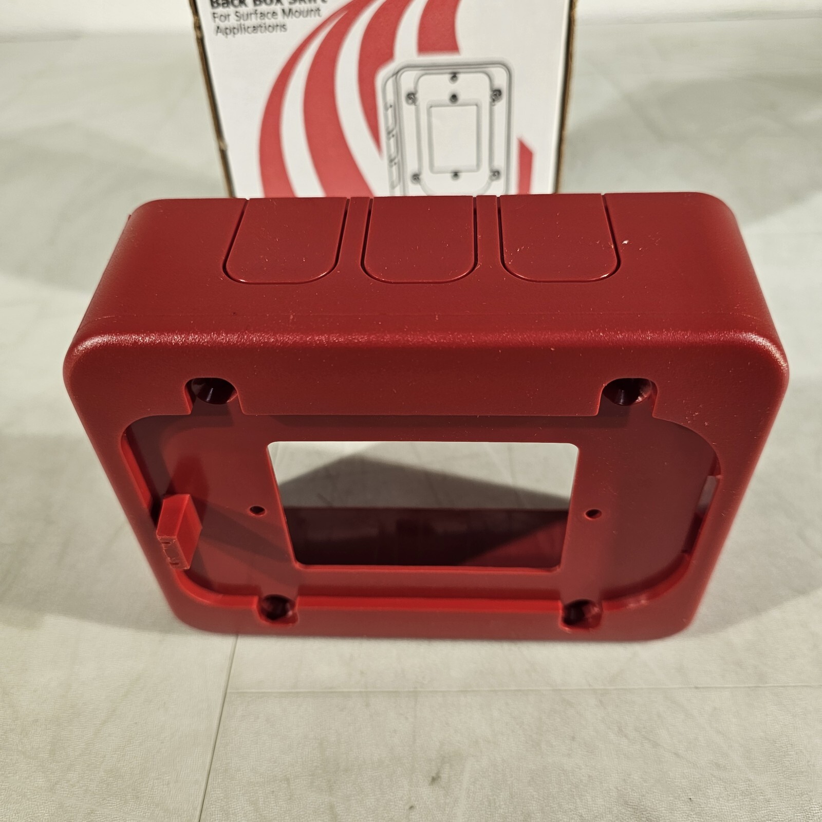 System Sensor BBS SpectrAlert Indoor Wall Back Box Skirt Red for Surface Mount