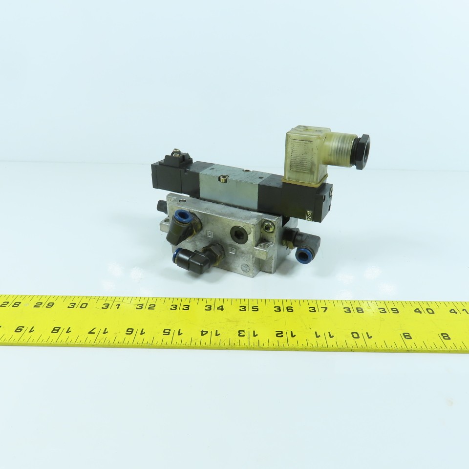 Kuroda PCS2408 5/2 Way Pneumatic Air Solenoid Valve 0.2-0.8MPa 24V DC Coil