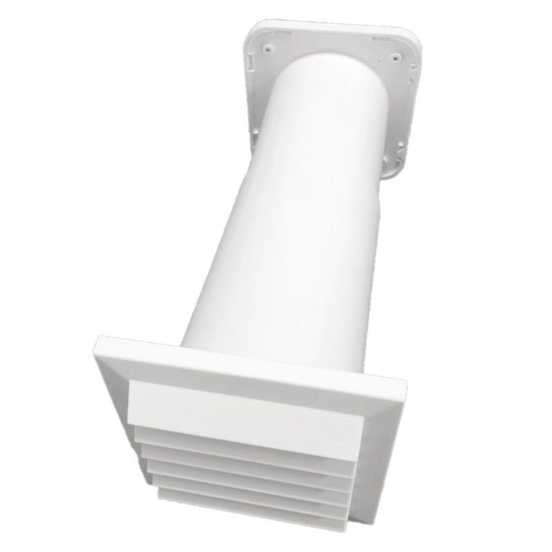 Quiet Air Exchanger With Removable Meshing Filter for Interior Wall Installation