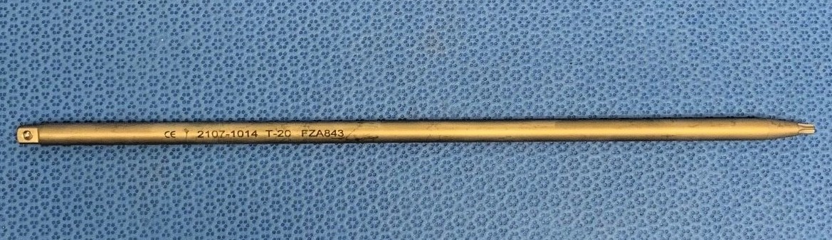 Stryker 2107-1014 T-20 11″ Straight Driver Shaft 1/4″ Q/C Orthopedics