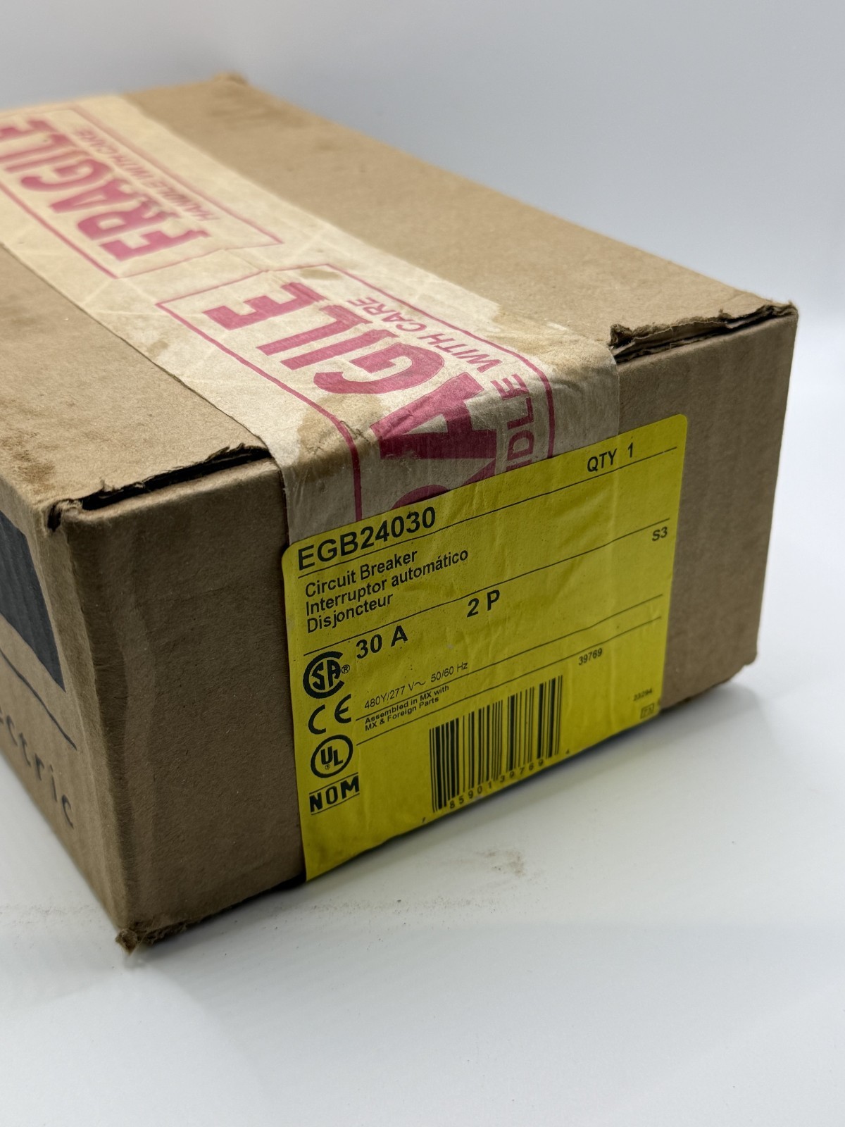 Square D EGB24030 30A 480V 35kA 2P Bolt-on Circuit Breaker – wrnty