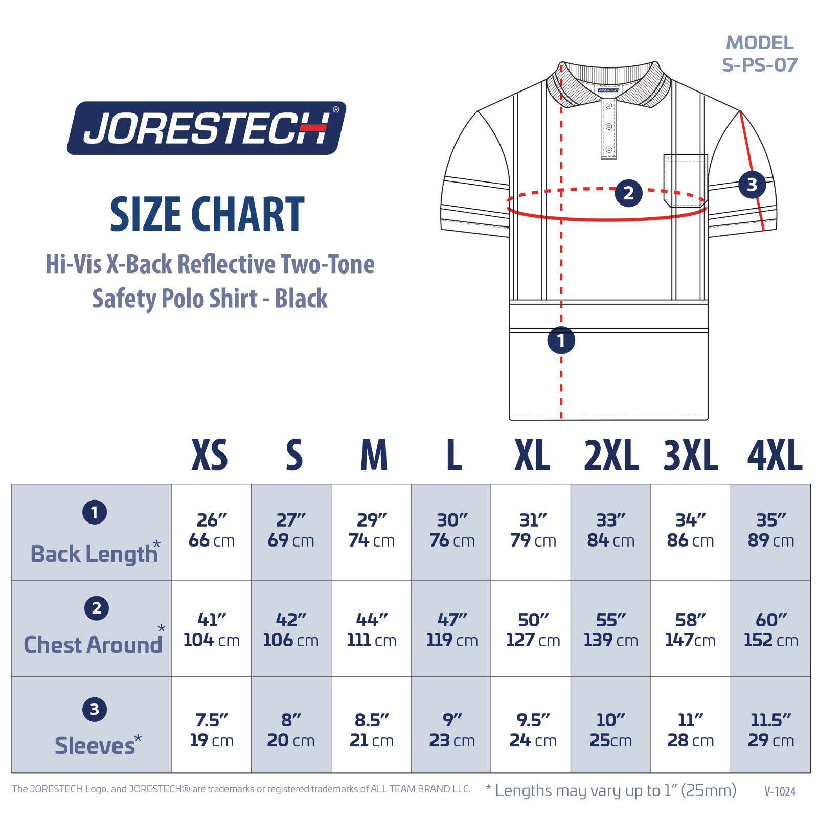Two Tone X on Back Class 3 type R Safety Quick-Dry Polo Shirts JORESTECH