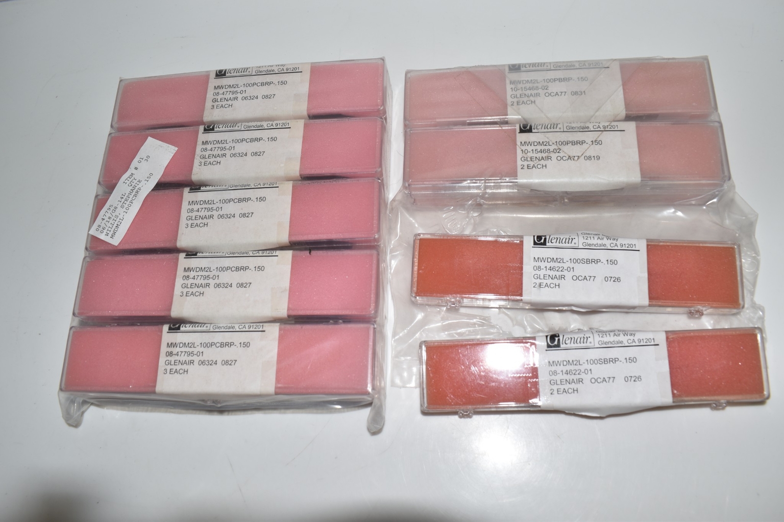 ^^ Glenair MWDM2L-100SCBRP-150 D-Sub Micro-D Connectors –Lot of 42 (MRG66)