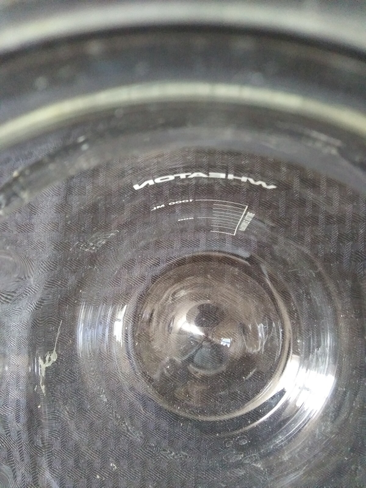 WHEATON 1000mL Glass Graduated Spinner Flask w/ GL45 Caps No Center Cap