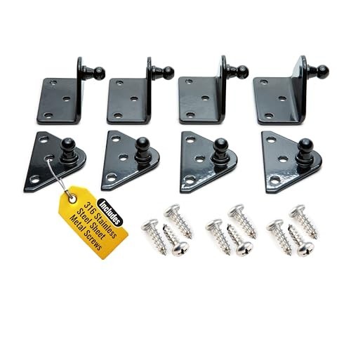 10mm Ball Stud Mounting Bracket for Gas Struts, Heavy Duty, 8 Pack