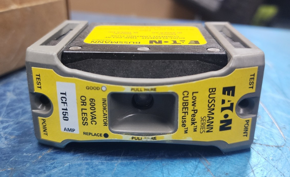 🤠 NEW EATON BUSSMAN SERIES 150 AMP CUBE FUSE LOW PEAK 600 VAC 300 VDC TCF150