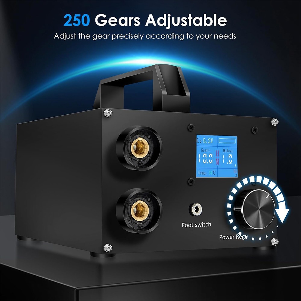 Portable Capacitor Battery Spot Welder 3000F 25Gears Adjustable Micro Welding