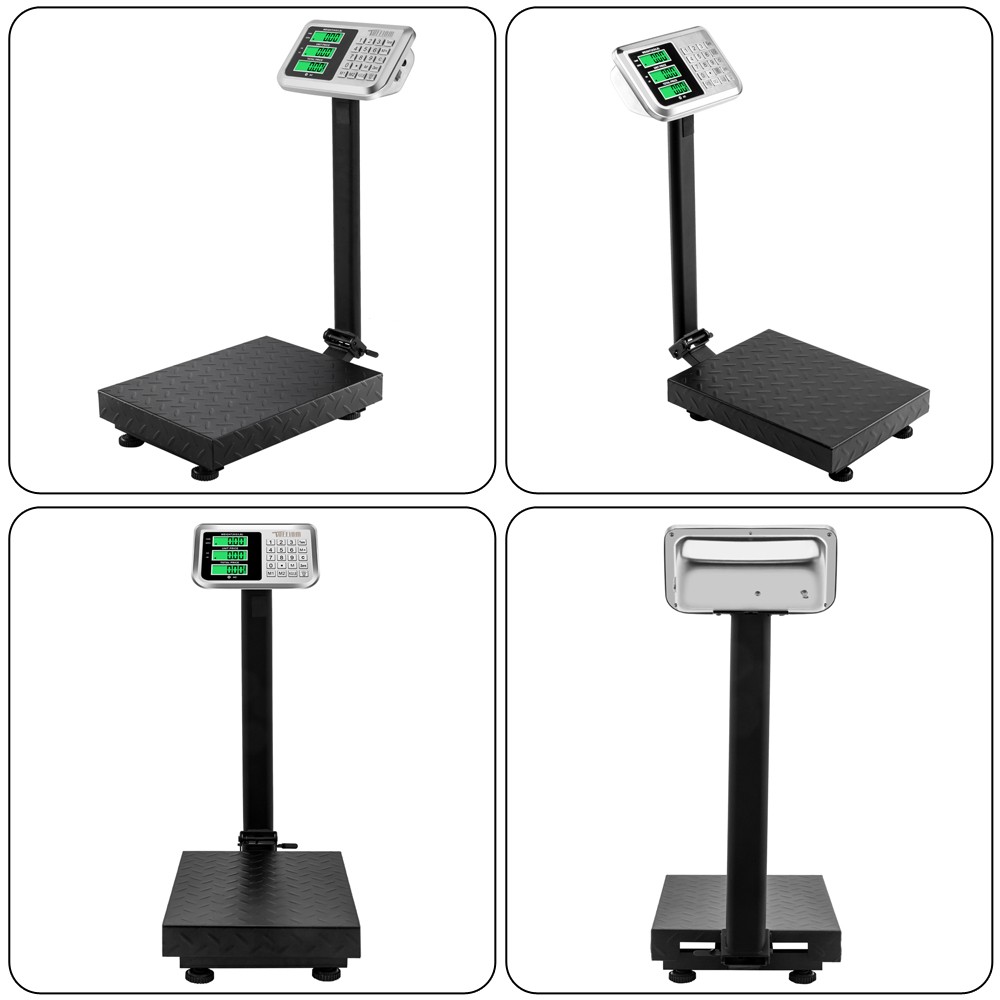 NEW 220lb Electronic Platform Scale High-Definition LCD Display Stainless Steel