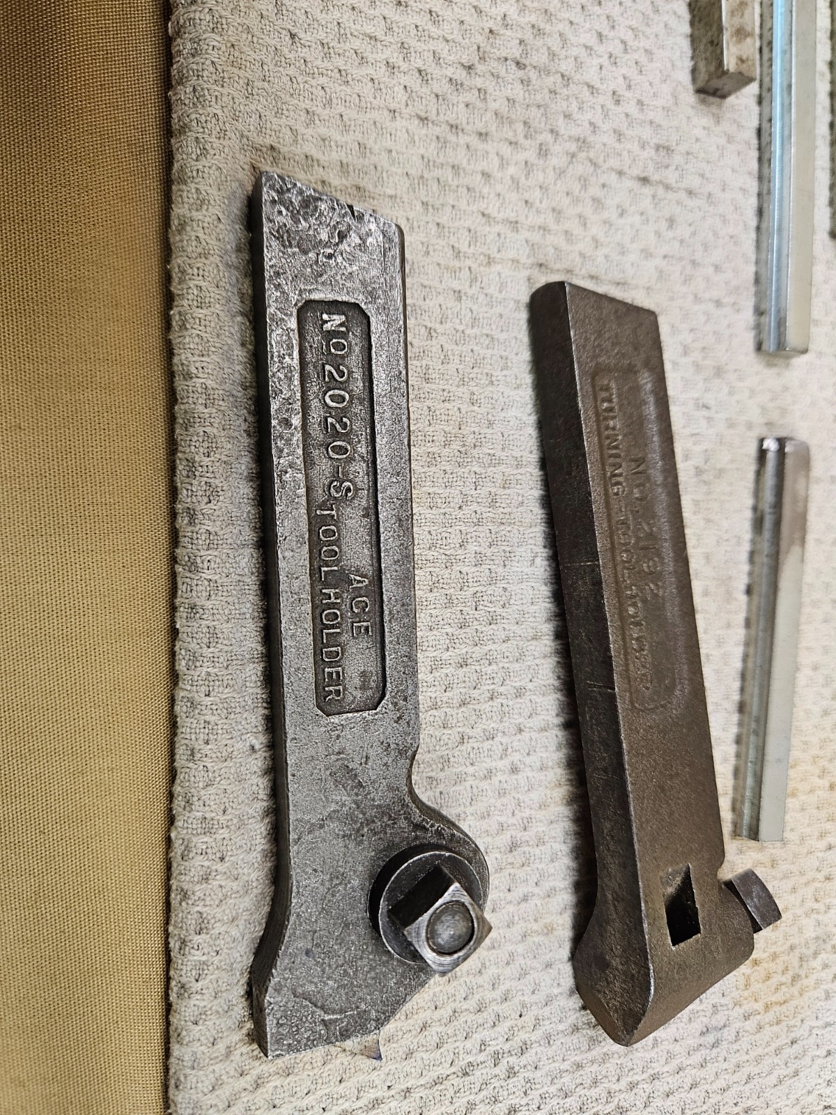 Variety lathe tool holders & tool steel Ace No 2020-S & Craftsman No 2192