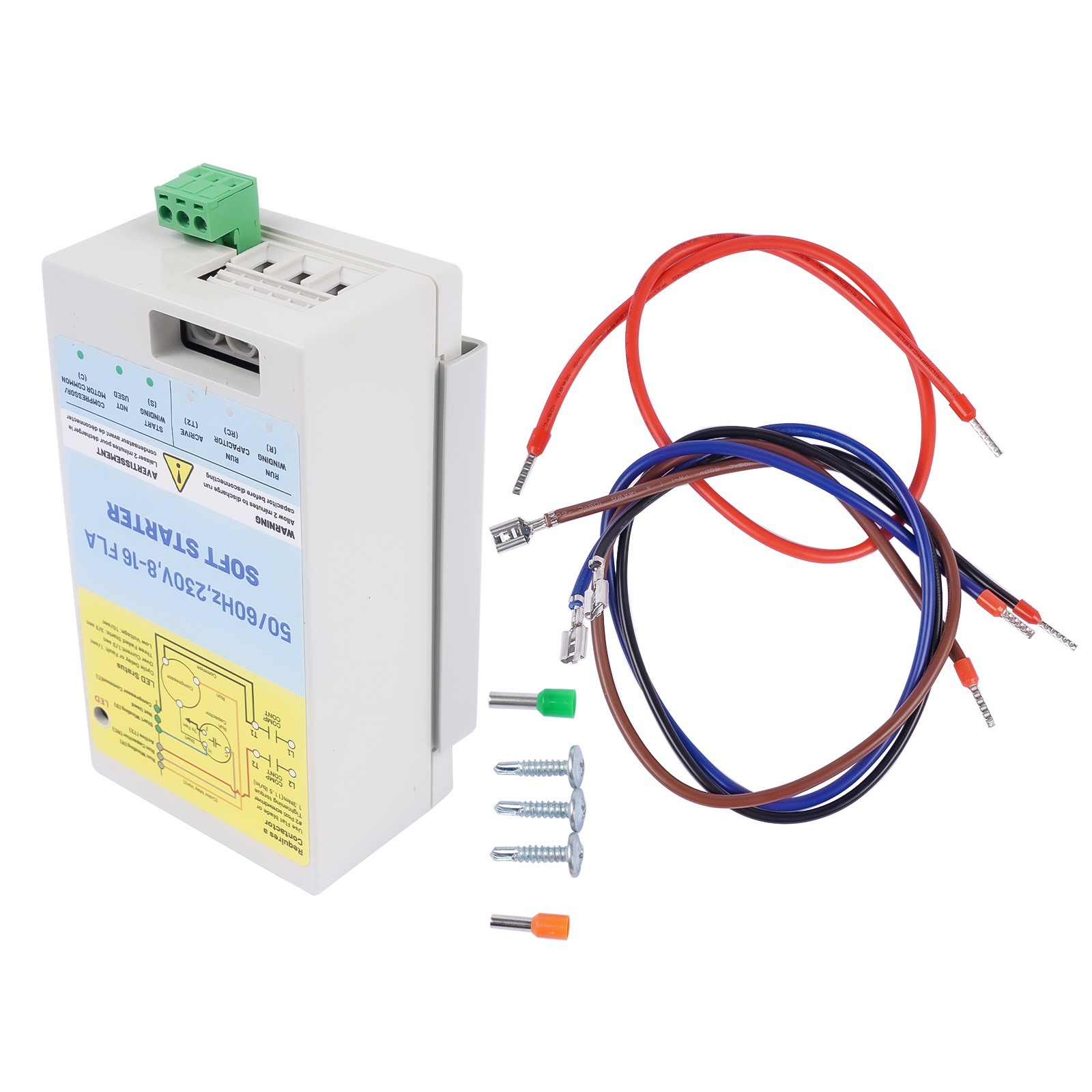 8-16A AC Soft Starter Motor Protection for Utility and/or Generator Power 230V