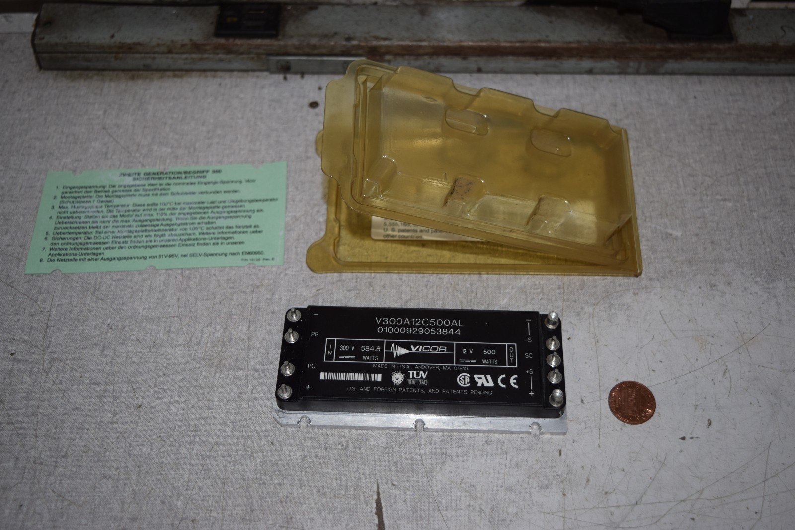 VICOR V300A12C500AL Power Supply Module