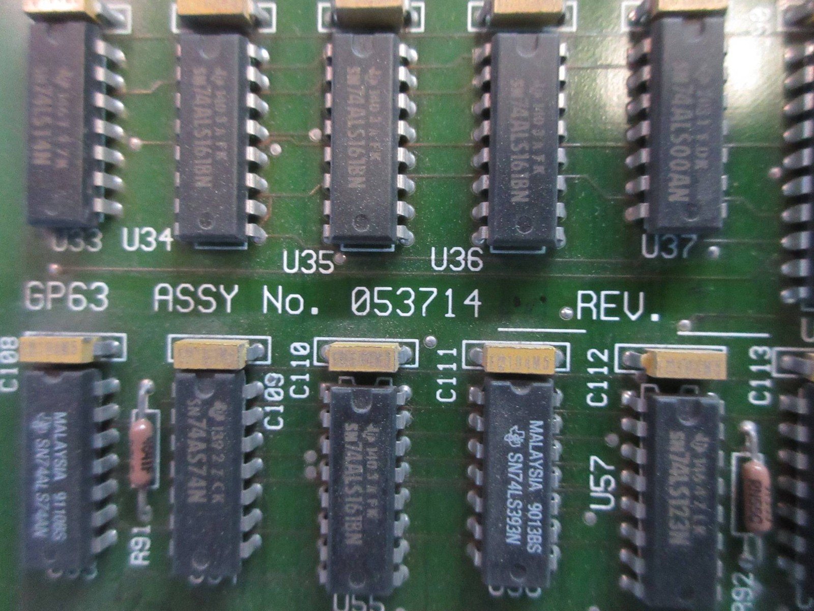 Measurex 05371400 Rev D GP63 Transition Module PLC Board 053714-00 Revision D