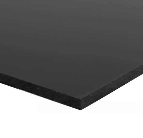 3/8″ Thick Black Plastic Sheet High Density Polyethylene 12″ L X 12″ W HDPE NEW