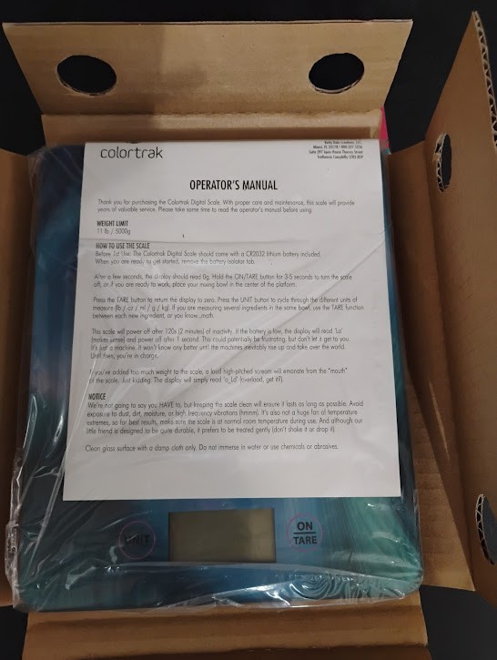 Colortrak Digital Scale *NEW* 11 lb Tempered Glass Scale lb/oz/mL/g/kg Stylist