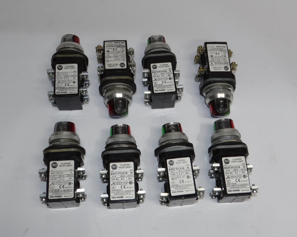 ALLEN BRADLEY 800T-PC416 CLUSTER PILOT LIGHT (USED) – Excellent Condition
