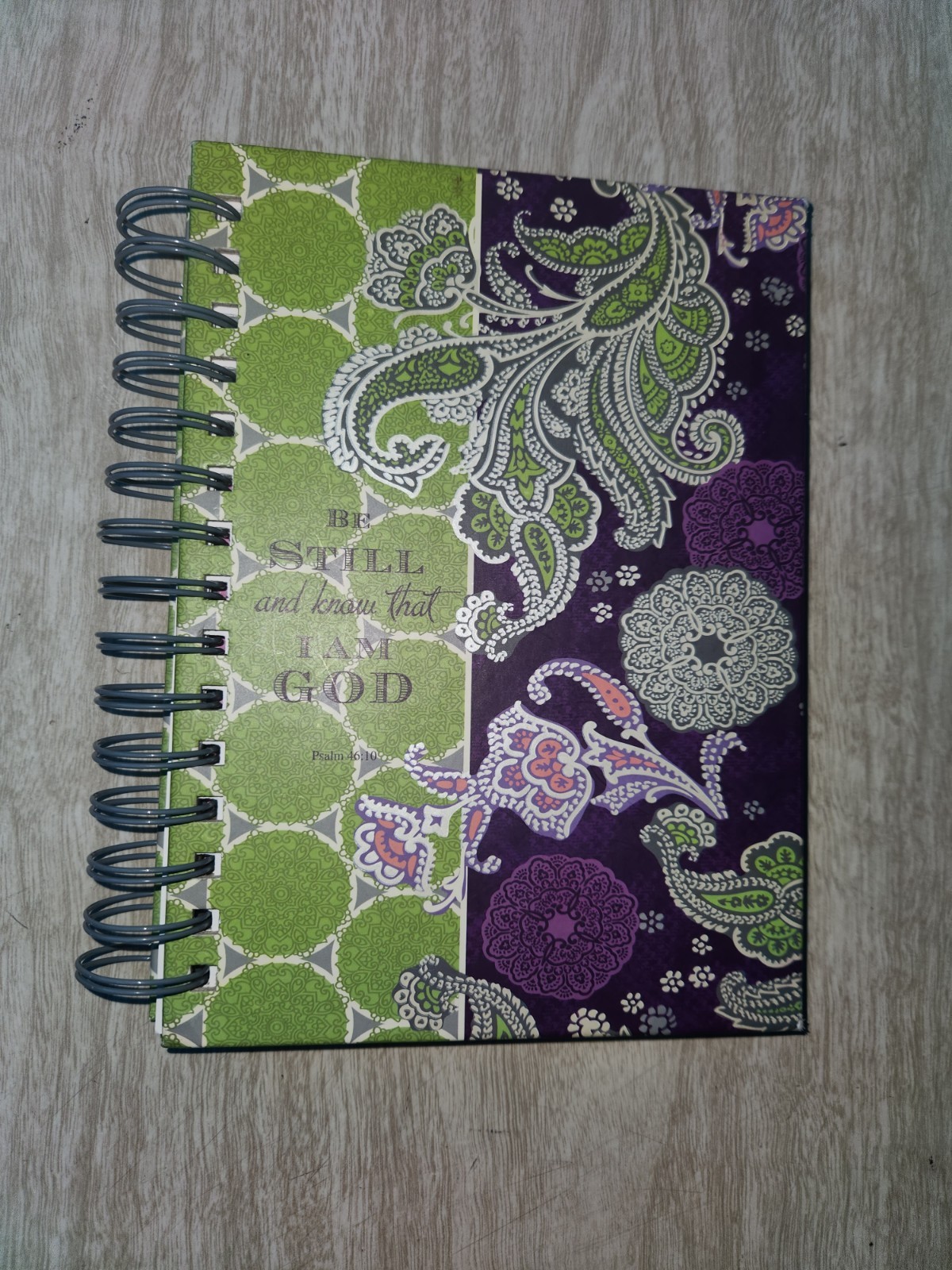 BE STILL AND KNOW THAT I AM GOD SPIRAL BOUND JOURNAL LINED~NEW COND~SEE PICS