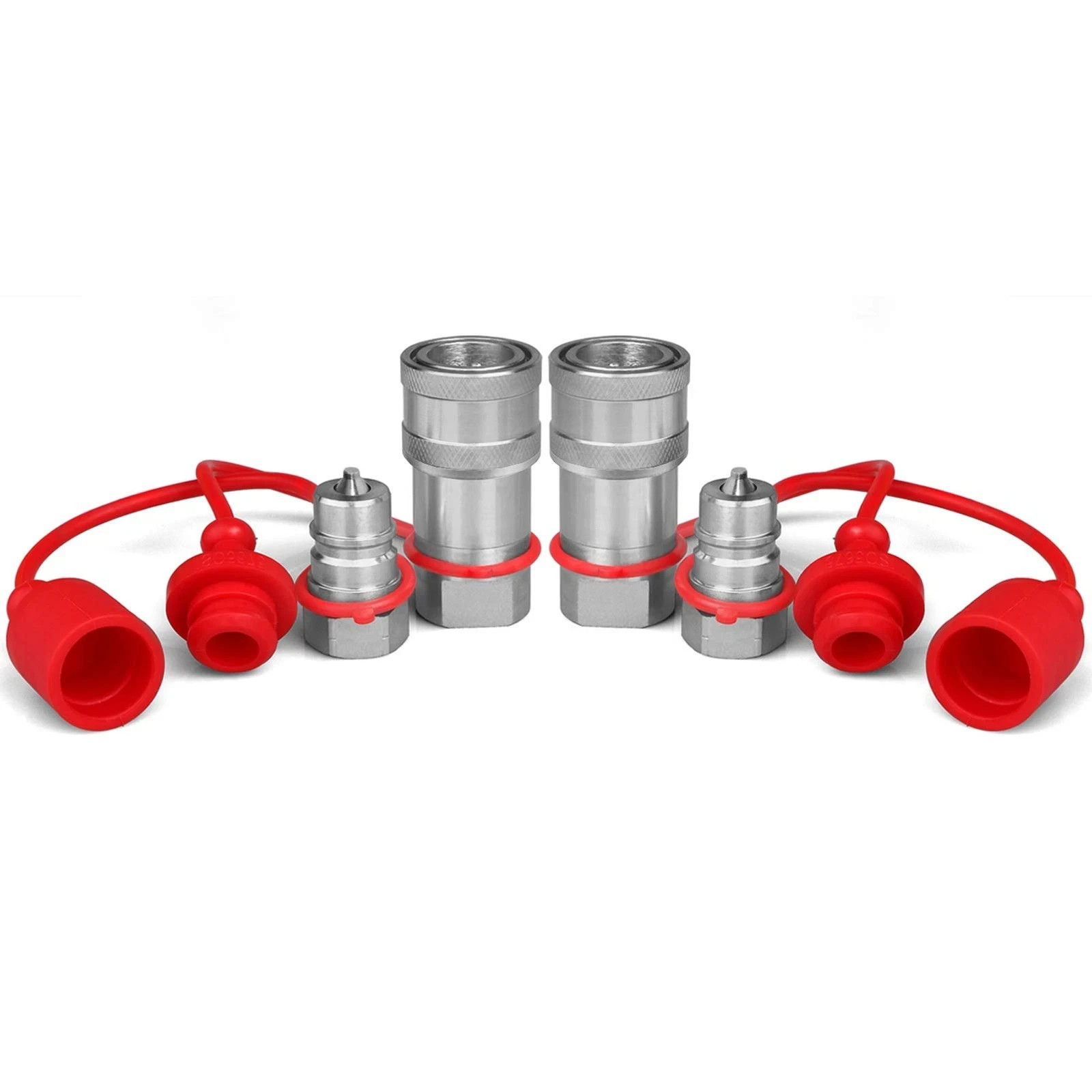 1/4″ Npt Iso 7241-B Hydraulic Quick Connect Couplers/couplings W/dust