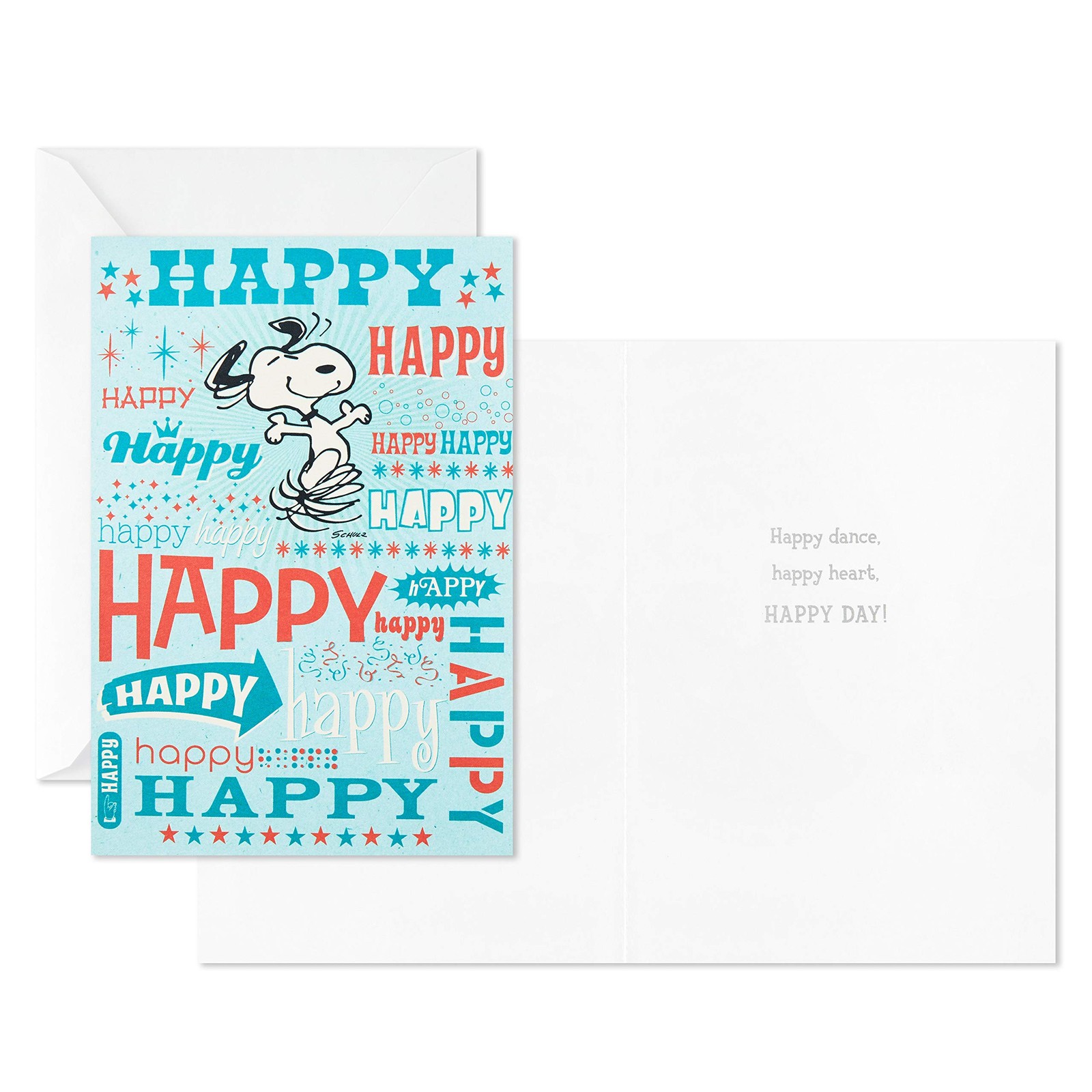 Hallmark Peanuts Birthday Cards Assortment, Snoopy 5″ x 7.2″, Designs