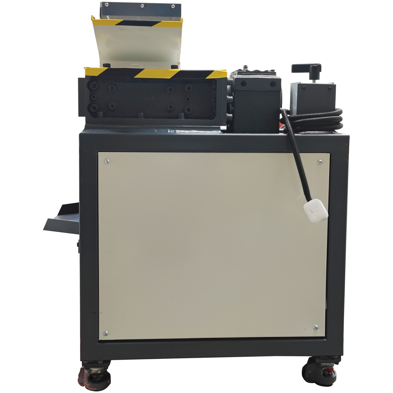 220V 1ph Biaxial Industrial Shredder Metal Wire Plastic Rubber Crushing Machine