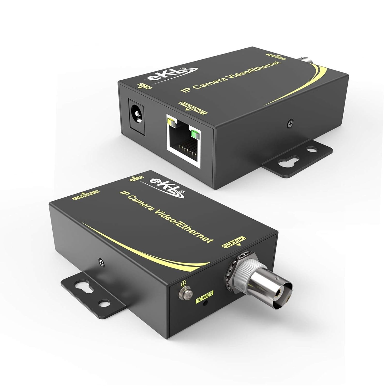 eKL Extender Kit Over Coax Cable Up to 6560ft2000m EOC Converter Ethernet Ex…
