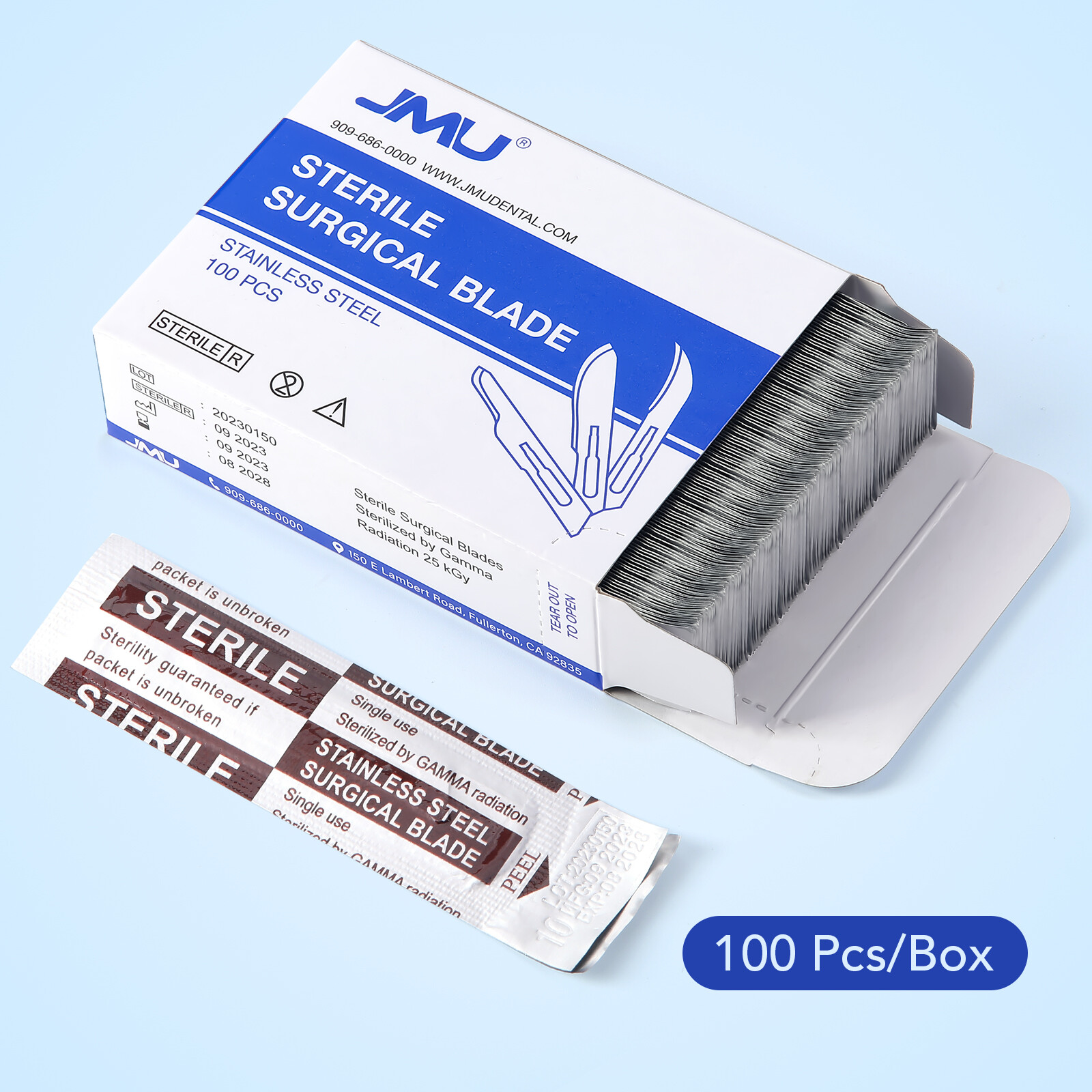 Up to 1000pcs Scalpel Blades #10 11 12 15 15C Stainless Steel Sterile Surgical