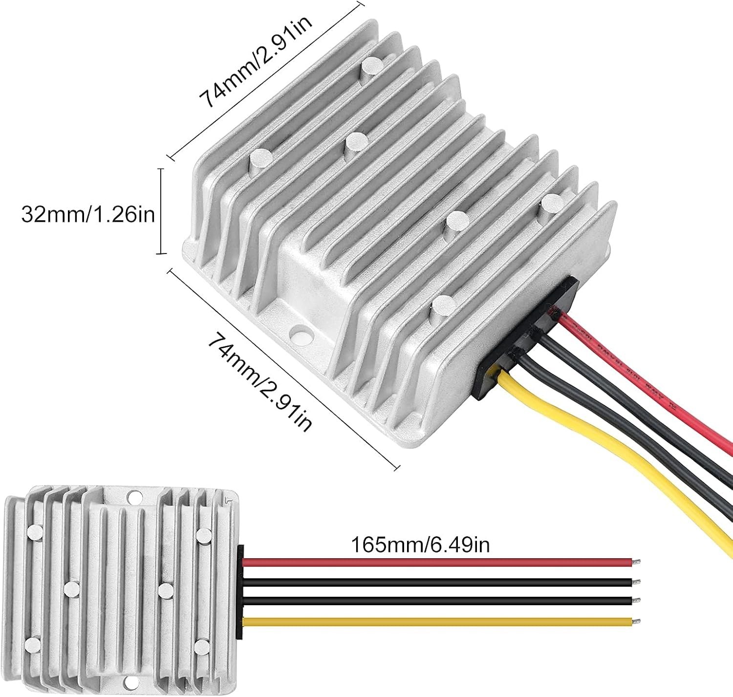 High-Efficiency 20A DC 36V/48V to 12V Buck Converter – Intelligent Protection