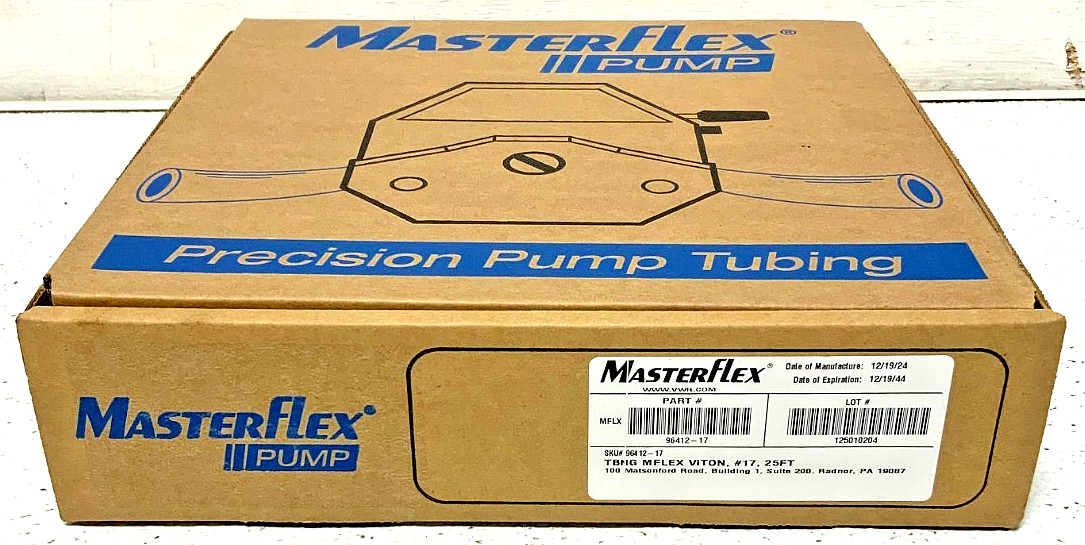 New MasterFlex Pump 96412-17 Precision Pump Tubing FDA Compliant Viton #17 25Ft