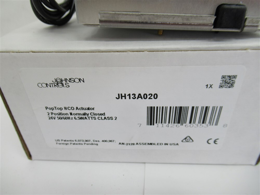 Johnson Controls JH13A020 / AH13A020, 24V PopTop HCO Actuator