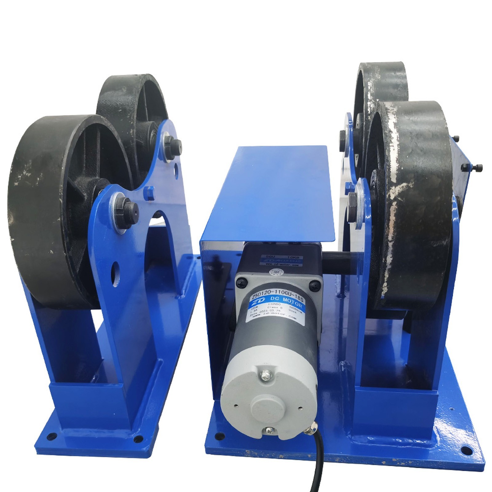 1T Iron Wheel Welding Tank Turning Rolls 110V Welding Support Positioner Roller