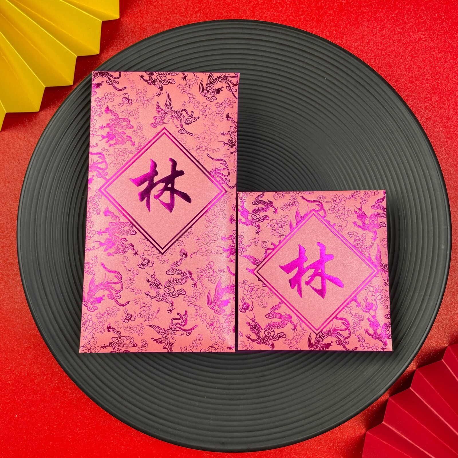 30pcs Customized Surname Red Envelope Creative Hongbao Red Packet Gift Envelopes