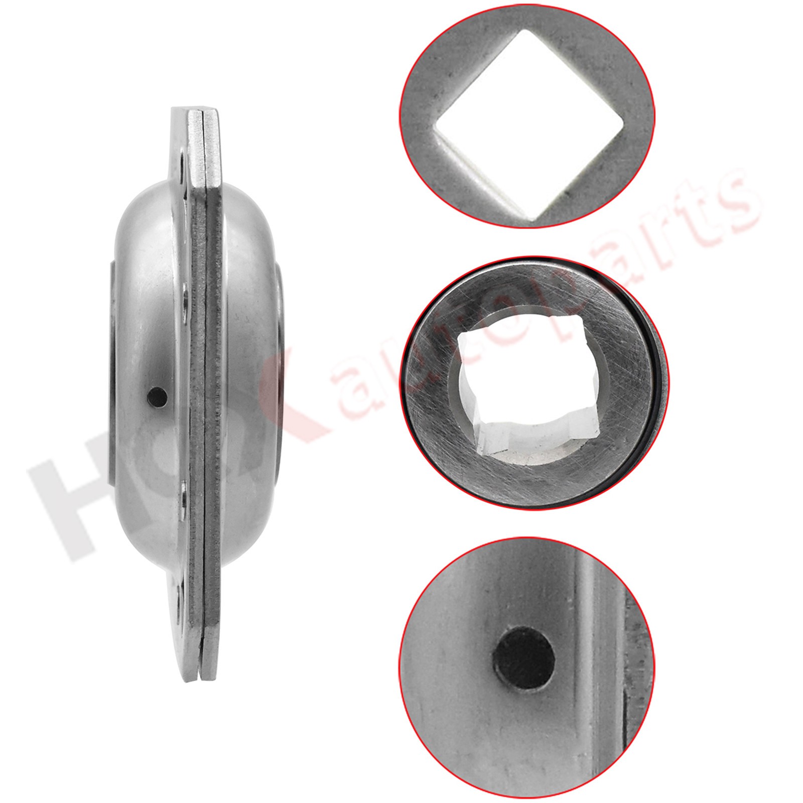 FD211RM 1-1/2″ Harrow Flange Disc Bearing Unit Square Bore fits DHU1-1/2S-211