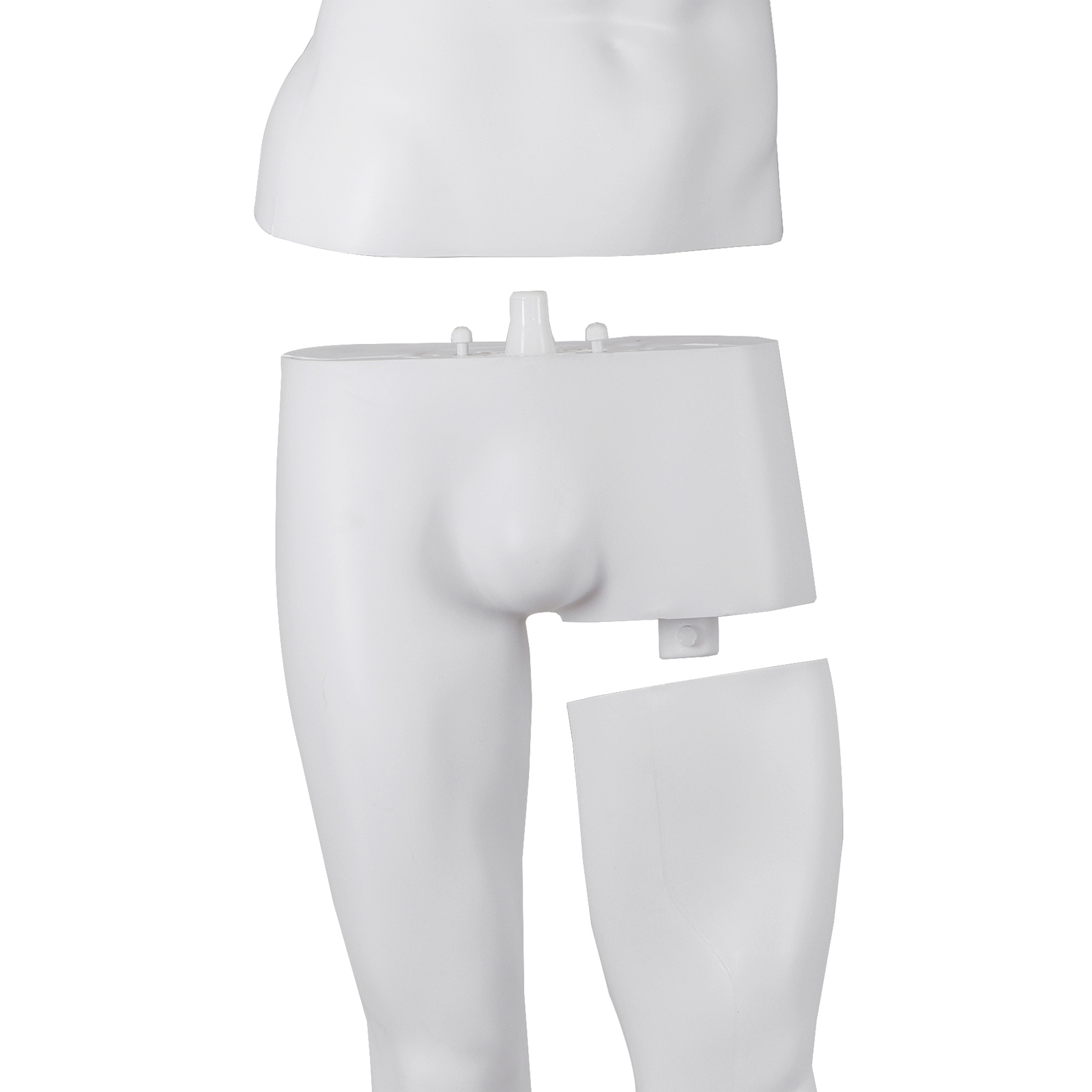 Male Mannequin Dress Form 73″ Adjustable Stand w/Base White Mannequin Full Body
